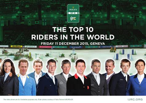 The riders for the 2024 Rolex IJRC Top 10 Final announced